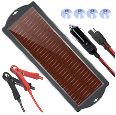 ポータブル トリックル 太陽光充電器 パワーバンク 1.8W 12V 防水太陽光充電