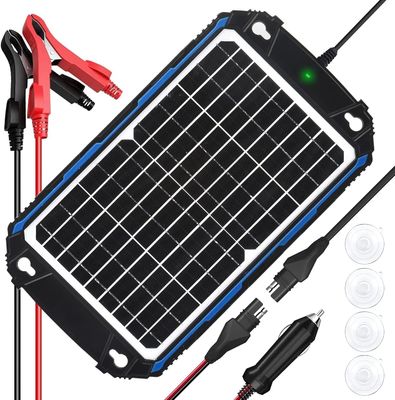 12W 12V ソーラーパネル トリクル充電器 太陽電池電池メンテナー MPPT