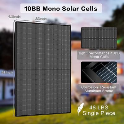 400W PV モノ結晶型双面太陽光パネルキット 10BB