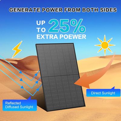 400W PV モノ結晶型双面太陽光パネルキット 10BB
