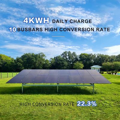 400W PV モノ結晶型双面太陽光パネルキット 10BB