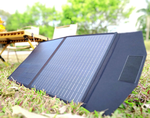 FT60 折りたたむ太陽光パネル 60w 充電器 毛布 黒色 IP65 防水