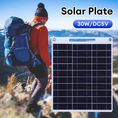 ポータブル太陽光パネル ポリ結晶シリコン折りたたみ式ハイキング太陽光モジュール 30W
