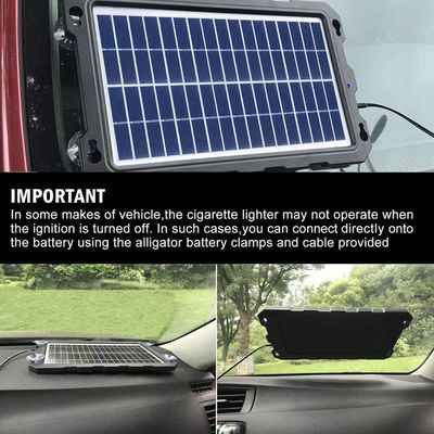 7.5W ポータブルRv太陽電池充電器 太陽電池自動車バッテリーメンテナンス 12V
