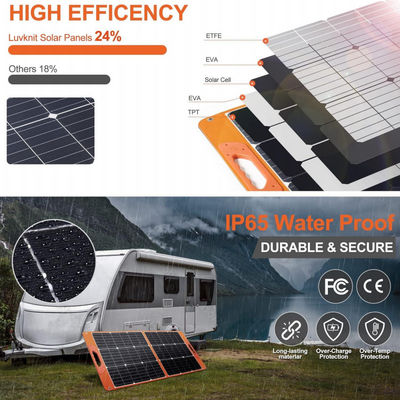 キャンピング・ハイキング用 折りたたむ式 100W RV オフ・グリッド 太陽系 パッケージ