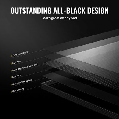400W 10BB 軽量硬い太陽光パネル モノ太陽光モジュール OEM