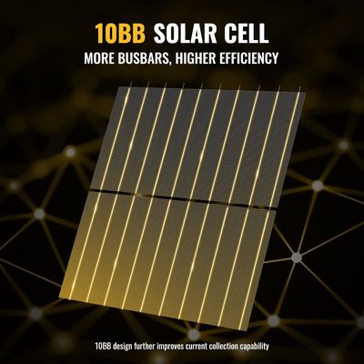 400W 10BB 軽量硬い太陽光パネル モノ太陽光モジュール OEM