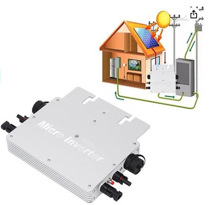 IP65 3000W 6000W 太陽光マイクロインバーター ネットワーク上 AC120V 230V 白と黒