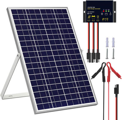 30ワット 24V ソーラーパネルキット トリックル 充電器 メインテナー コントローラー