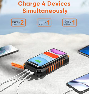 26800mAh パワー付き 携帯型 太陽光充電器 ガラックス・フォン・タブレット