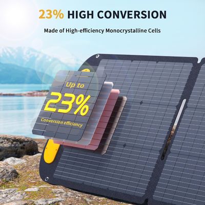 ポータブル・ハイブリッド・モノ・ソーラーパネル 110W 19V IP67 防水
