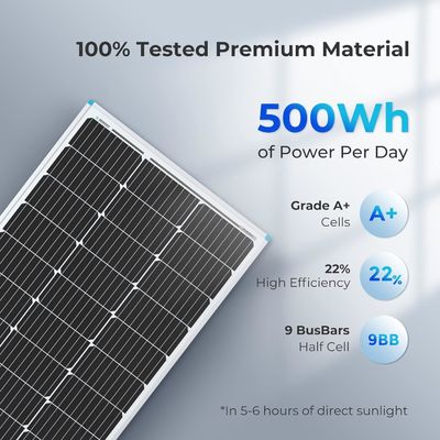 PV モノクリスタル バルコニー 太陽光パネル 100 ワット 12V OEM