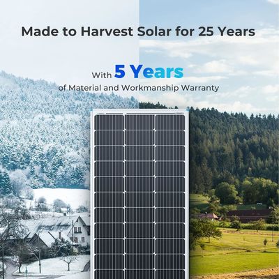 PV モノクリスタル バルコニー 太陽光パネル 100 ワット 12V OEM