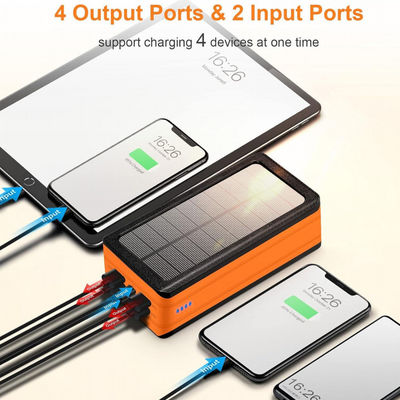 ワイヤレス 携帯 ソーラー バッテリー 携帯電話 充電器 50000mAh 電力