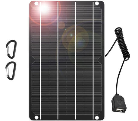 USB シリコン モノクリスタル 携帯太陽電池パネル 5V 緊急