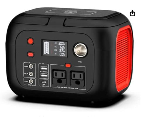 228Wh 太陽電池 リチウム電池 300W 携帯電源 ライト付き