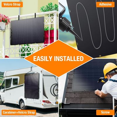 120W 21.7V 柔軟な太陽電池パネル カーホーム キャラバン キャンピング ボート 屋根