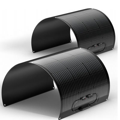 黒 ETFE 100ワット 柔軟な単結晶太陽光パネル ヨット,キャンピングカー,RV,4WD用の太陽電池