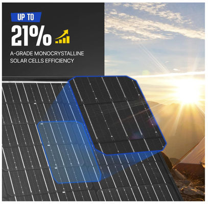 160W 折りたたむ太陽光毯 BIPV 太陽光パネル モノ結晶 軽量