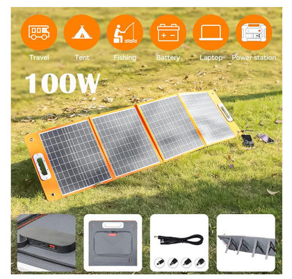 18V 100W 折りたたむ太陽光パネル充電器 DC出力でカスタマイズされた