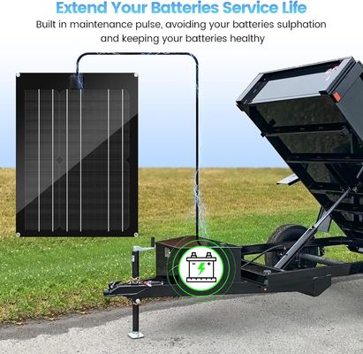 トリックル ソーラー 自動車 バッテリー メインテイナー 充電器 RV 15W 12V