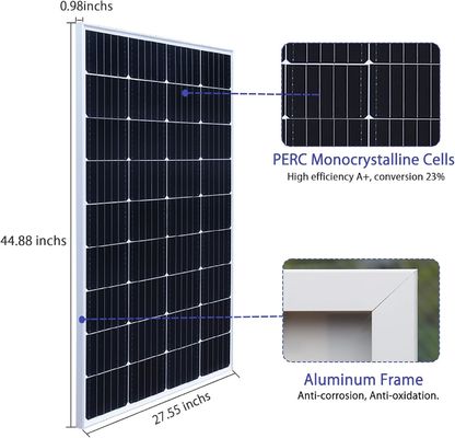 12V 24V モノ PV 頑丈太陽光パネルモジュール 300W 150W 電力